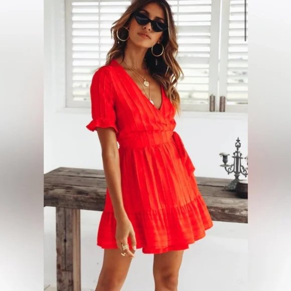 Hello Molly Waiting To Find You Wrap Dress 6 - Picture 2 of 16